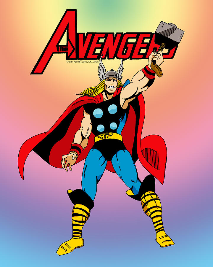 Thor Cartoon Drawing at GetDrawings | Free download