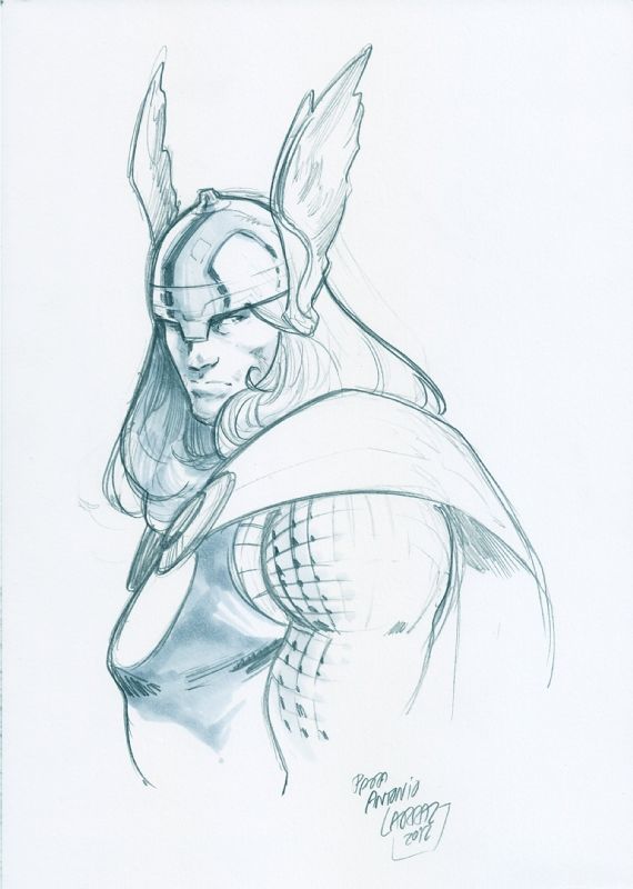 570x800 Thor By Pepe Larraz Disegni A Matita Thor, Comic
