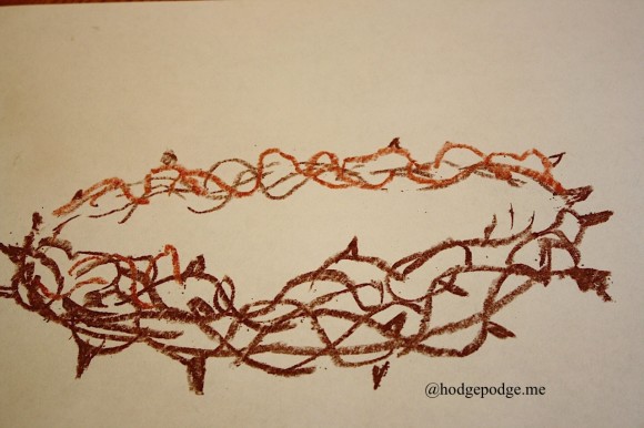 580x386 Easter Crown Of Thorns Chalk Pastel Art Tutorial