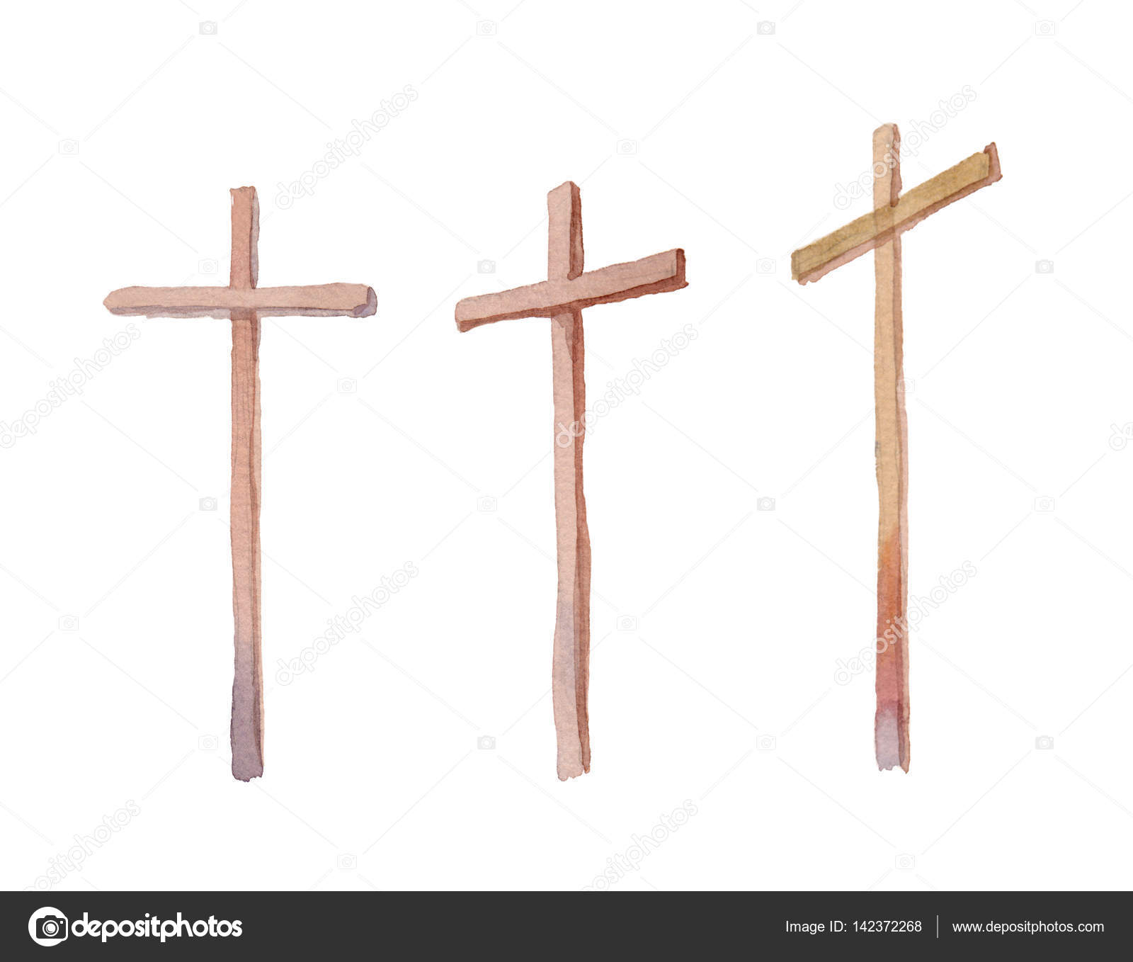 1600x1358 Three Crosses Stand On Light Sky Backdrop Stock Photo Marinka