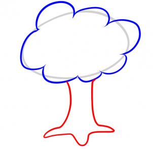 302x294 How To Draw How To Draw A Tree For Kids