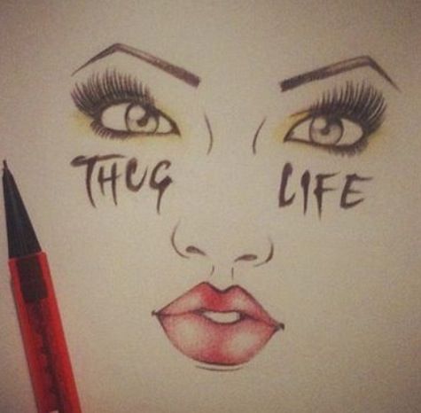 475x466 Thug Life Sketch Art Thug Life