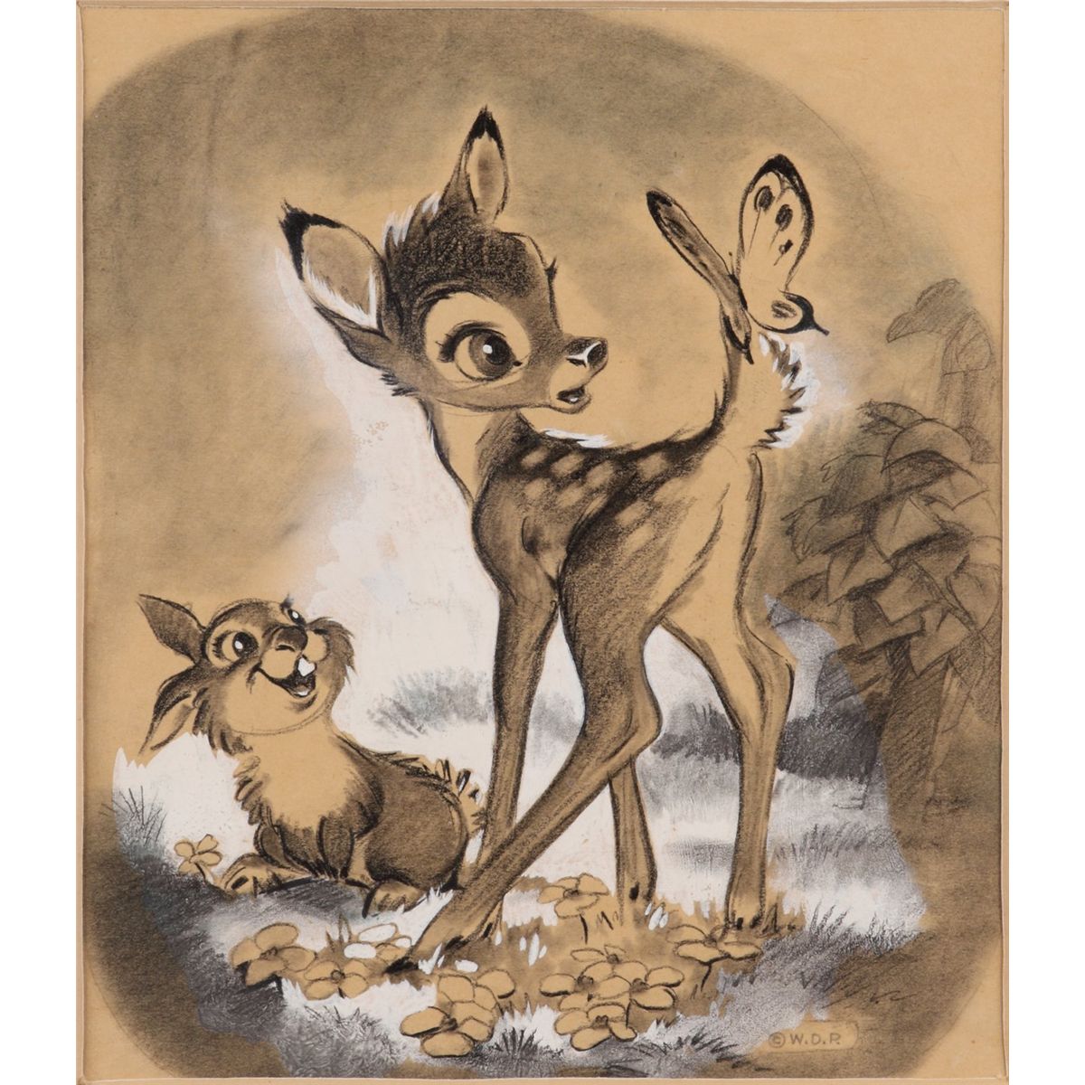 1200x1200 Bambi Et Panpan Dessin Bambi Amp Charbon De Thumper Dessins