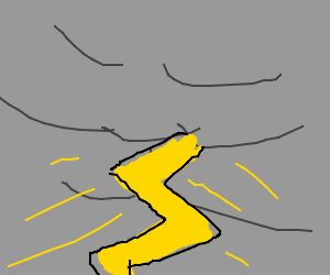 300x250 Thunderbolt (Drawing By Bubblegumneve)