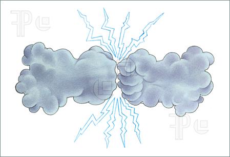 449x306 Thunderstorm Clip Art Thunder Storm. Hand Drawing Watercolor