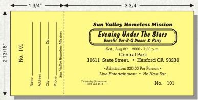 387x197 Raffle, Drawing And Admittance Tickets