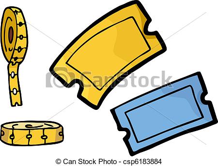 450x343 Isolated Drawings Of Blank Paper Tickets In Gold And Blue Eps