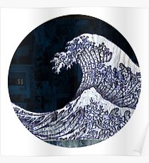 210x230 Tidal Wave Drawing Posters Redbubble
