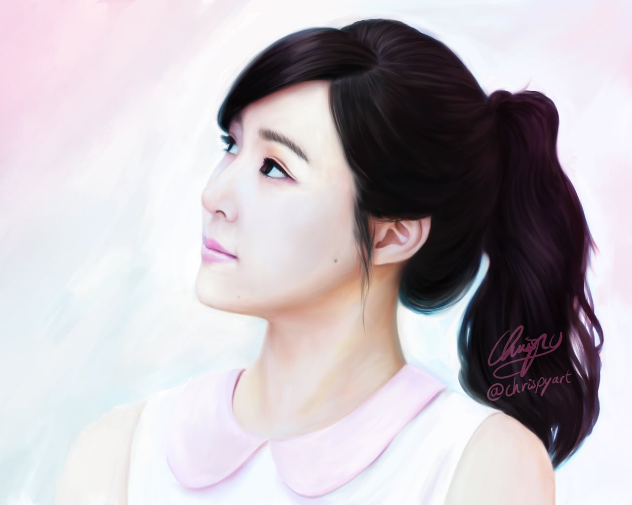 1280x1024 Drawing Tiffany From Snsd Girls' Generation Fanart