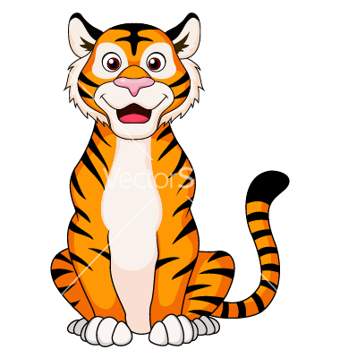 380x400 Cute tiger cartoon sitting vector 1252896  +by+dagadu