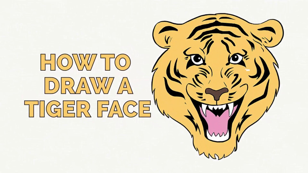 1280x720 Tiger Face Drawing Easy My Blog