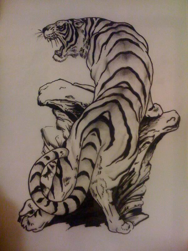 600x800 Japanese Tiger Tattoo Drawing Tattoo Tiger Japanese Related