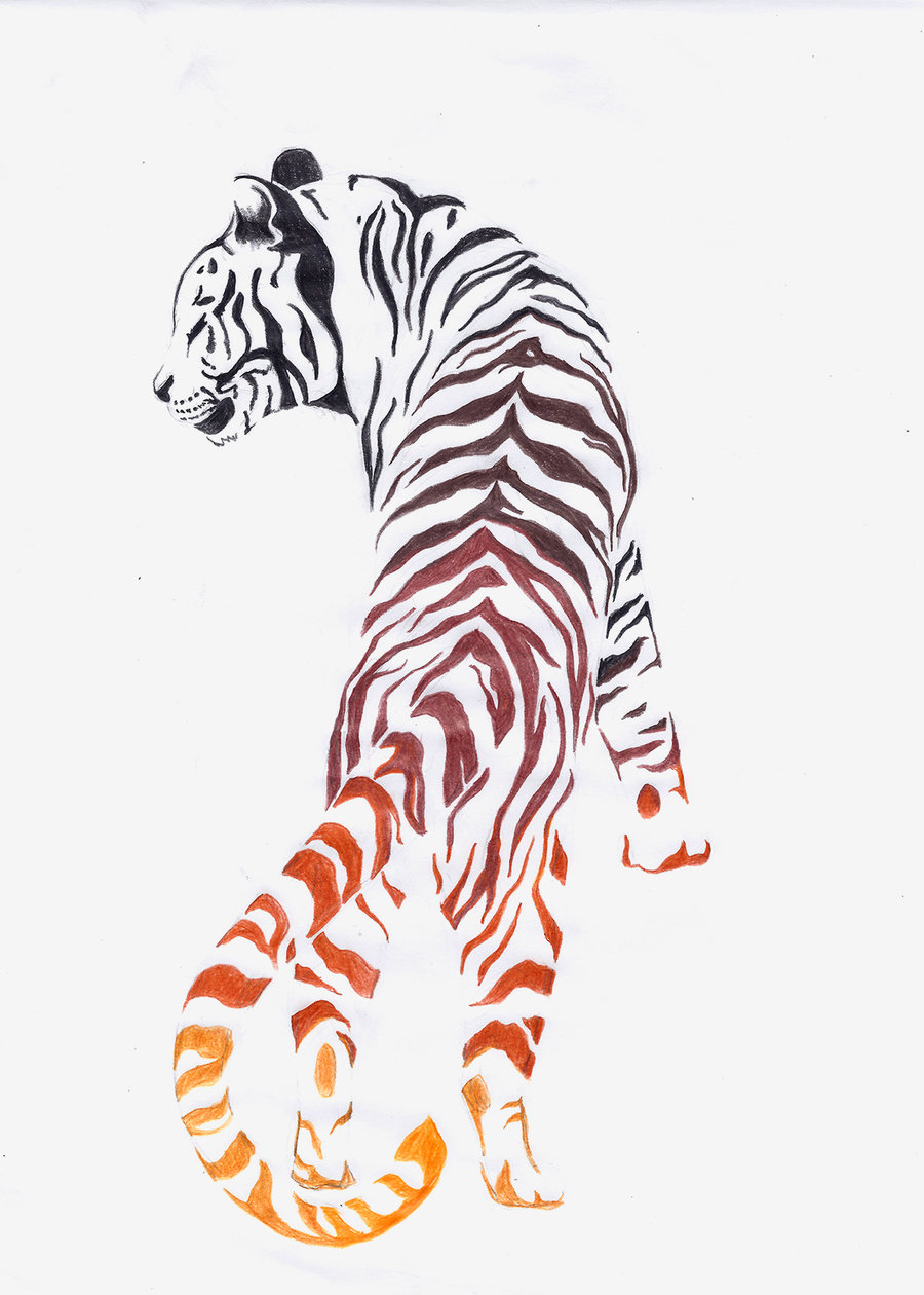 900x1260 Tiger Tattoo Design By On @