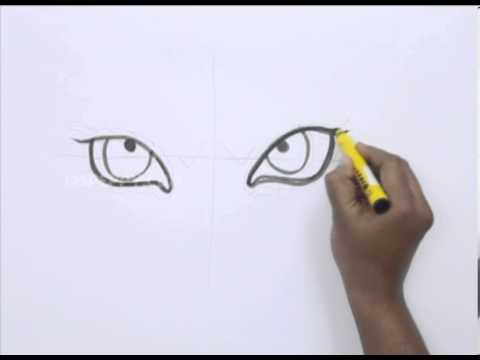 480x360 How To Draw A Tiger Eyes