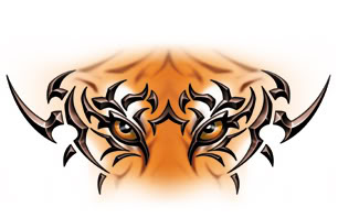 306x198 Tiger Eyes Drawing Clipart Panda