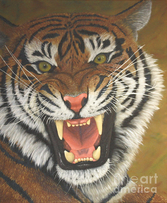 576x700 Tiger Roar Greeting Card For Sale By Sid Ball