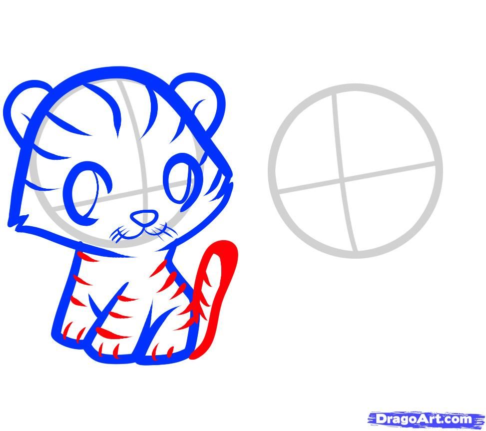 973x863 How To Draw Tigers Kids, Step By Step, Animals Kids,