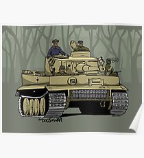 210x230 Tiger Tank Drawing Posters Redbubble
