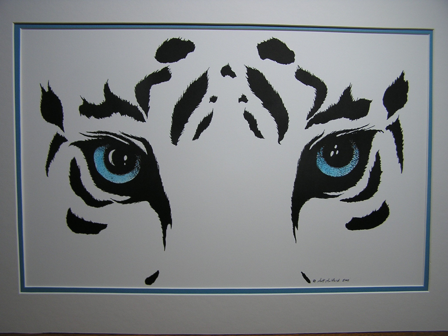 1500x1125 White Tiger Eyes Print. $40.00, Via Etsy. Diy
