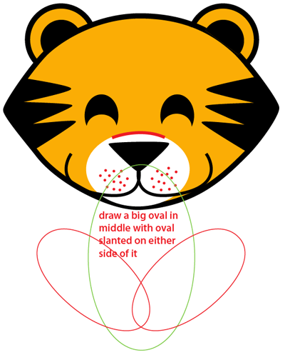 400x497 How To Draw A Cartoon Baby Tiger With Easy Step By Step Drawing