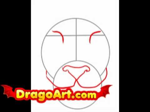 480x360 How To Draw A Tiger Face, Step By Step