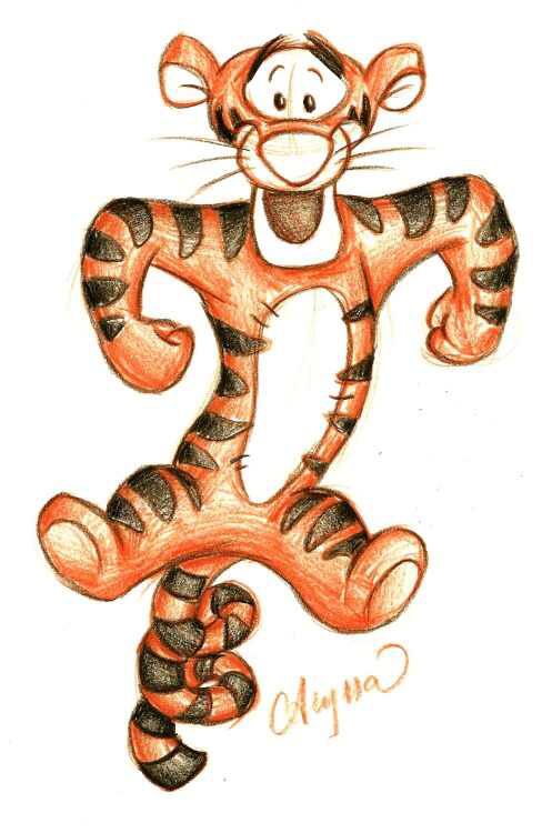 488x750 Tigger Sketch Art Idea Board Tigger, Sketches