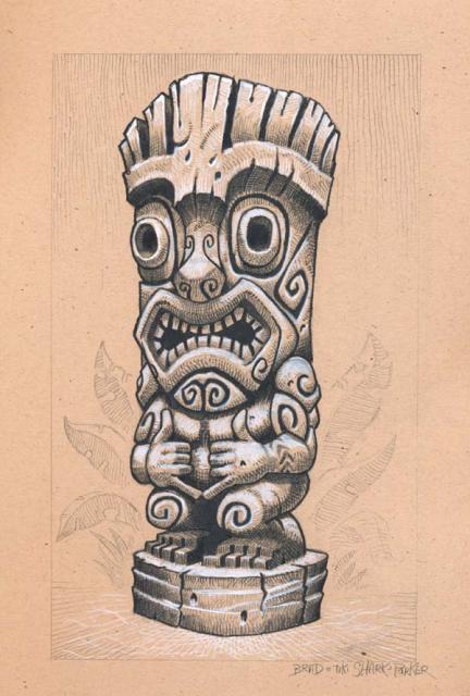 432x640 Brad (Tiki Shark) Parker New Art Print!