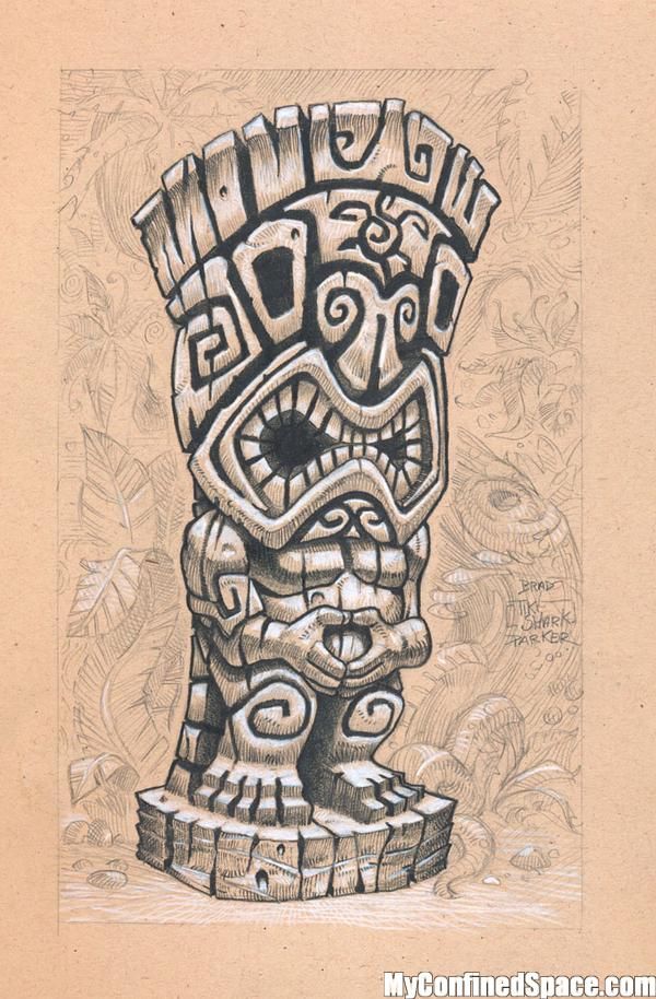 600x914 Tiki Drawing