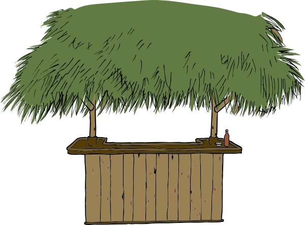 600x443 Tiki Bar Clip Art Free Vector In Open Office Drawing Svg ( Svg