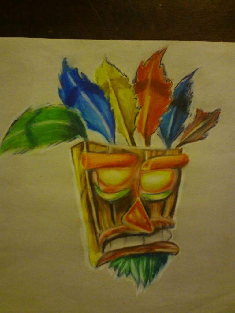 768x1024 Tiki Mask From Crash Bandicoot Drawing! Art Amino