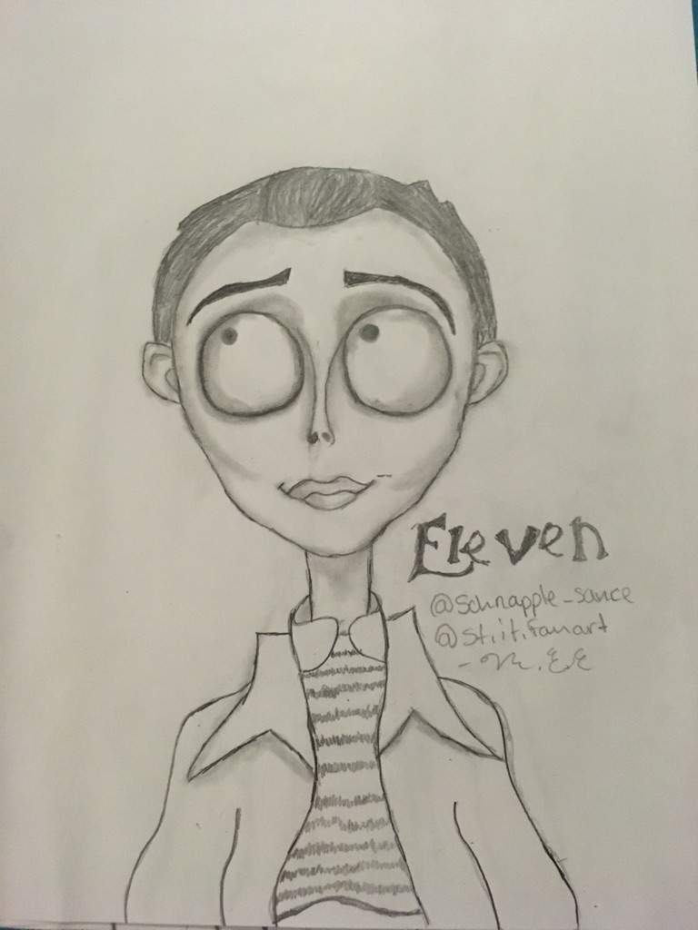 768x1024 Tim Burton Style Eleven Drawing! Stranger Things Amino