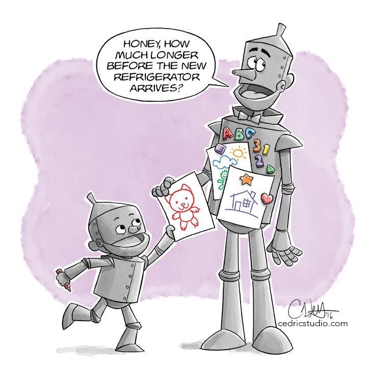 720x720 Cute Tin Man Cartoon Drawing. I Love The Little Boy Tin Man, He Is