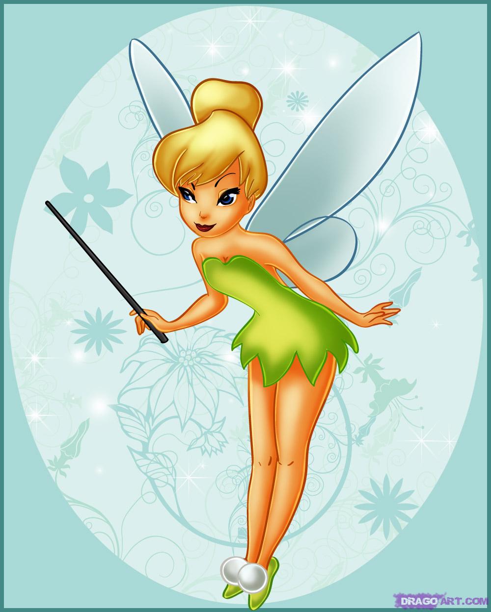 1000x1248 How To Draw Tinkerbell, Step By Step, Disney Characters, Cartoons