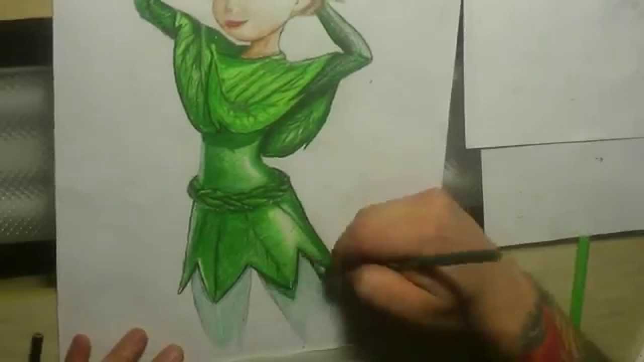 1280x720 Tinkerbell Drawing Timelapse