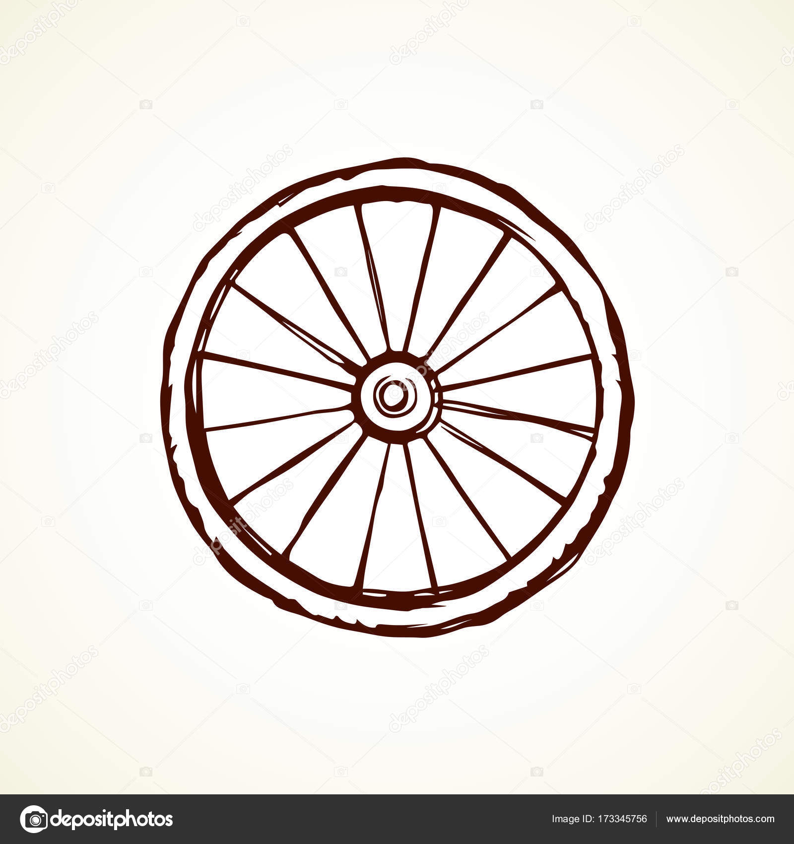 1600x1700 Tire. Vector Drawing Stock Vector Marinka