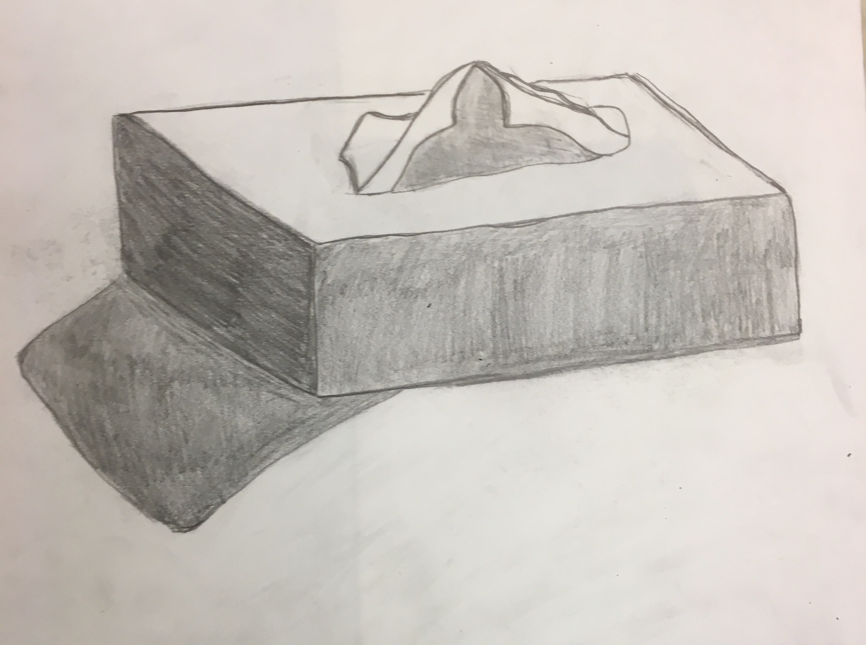 3013x2243 The Tissue Box Is A Rectangular Prism That I Drew To Show