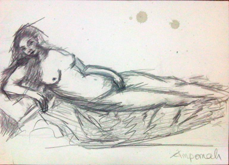 770x554 Saatchi Art Titanic Drawing By Eric Yeboah