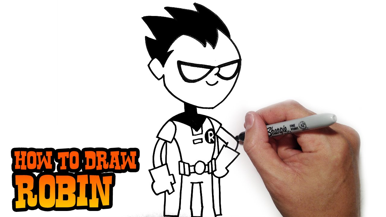 1280x720 How To Draw Robin Teen Titans Go