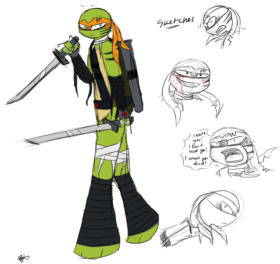 922x867 Tmnt Btd Michelangelo Bio By Golzyblazey On Tenage