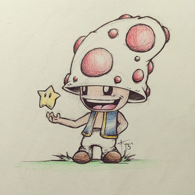640x640 Toad From The Super Mario Series. Might Draw More From The Mario