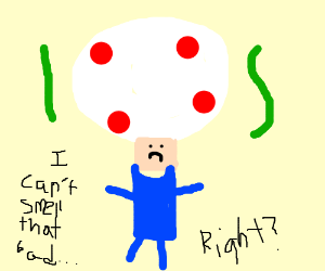 300x250 Toad (Mario) Smells Bad