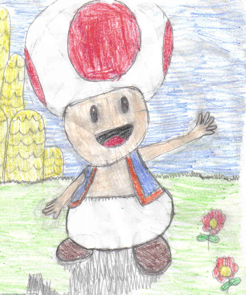 1007x1207 Toad Drawing By Jonah Pennington Age 10 Video Gameyham