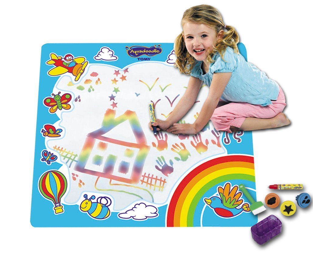 1028x851 Tomy Rainbow Aquadoodle Art Painting Drawing Mat Baby Toddler