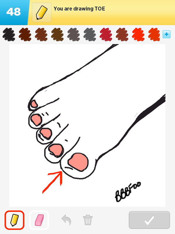 Toe Drawing at GetDrawings | Free download