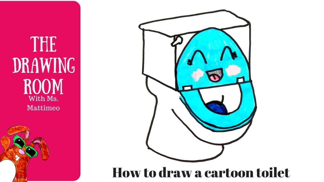 1280x720 How To Draw A Cartoon Toilet