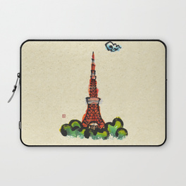 264x264 Tokyo Tower Laptop Sleeves Society6