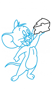 215x382 How To Draw Jerry, Tom And Jerry, Cartoons, Easy Step By Step