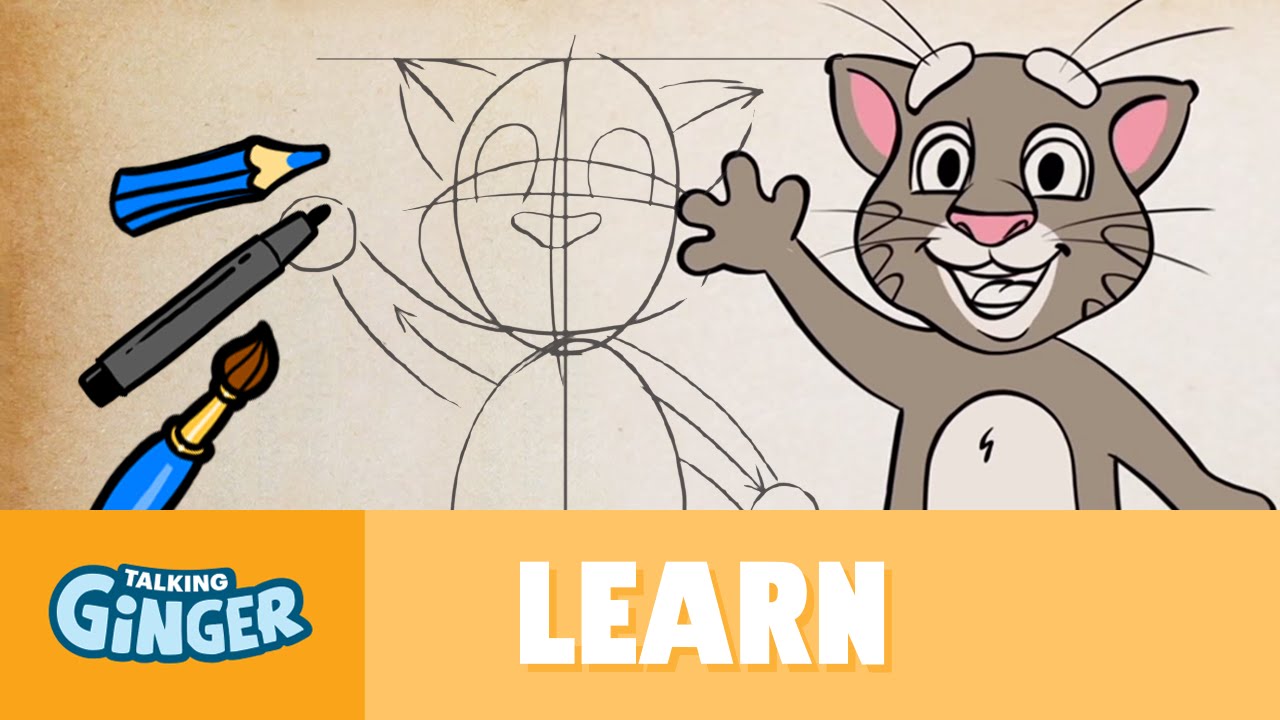 1280x720 Let's Draw Talking Tom