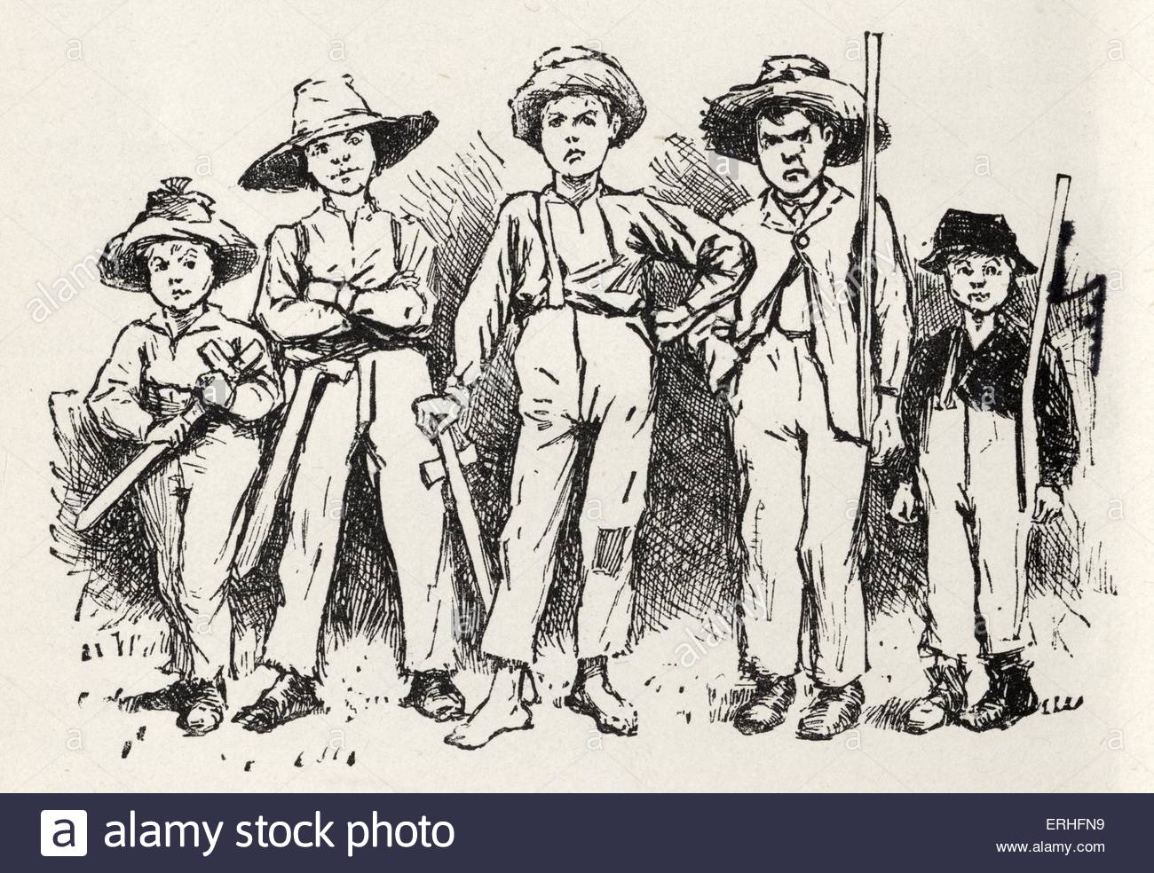 1300x984 Tom Sawyer Band Robbers Stock Photo 56764849