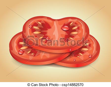 450x354 Slice Of Tomato Vector Vectors Illustration